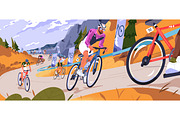 Bicycle race, cycling banners, a Sport Illustration by PaperTrident (Thumbnail 2 of 3)
