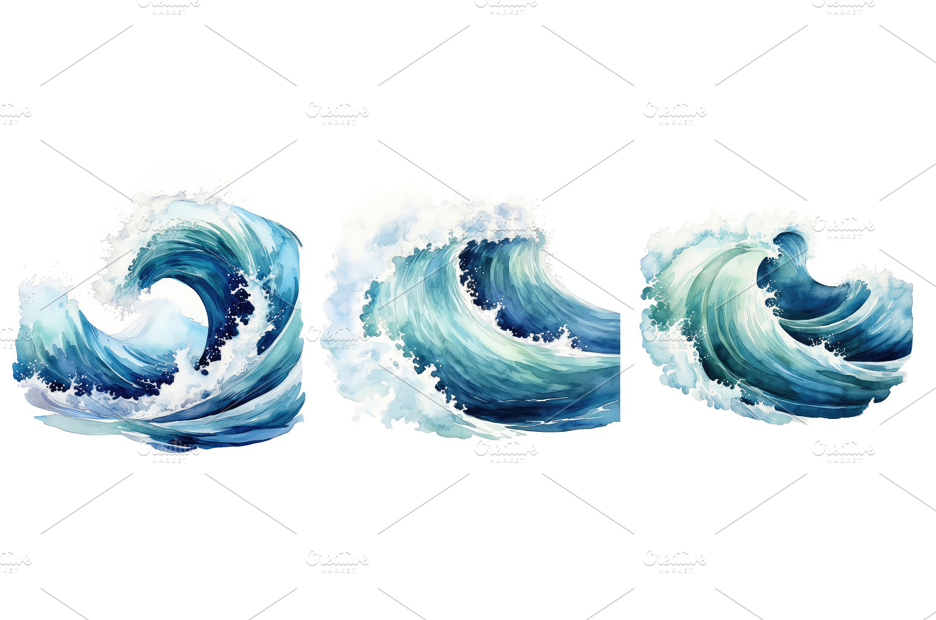 coastal ocean waves ai generated, a Nature Photo by pikepicture
