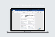 Marketing Plan | MS Word & Indesign, a Stationery Template by design_hut (Thumbnail 3 of 7)