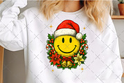 Christmas Smiley Face PNG, an Illustration by Craft Nest (Thumbnail 3 of 6)