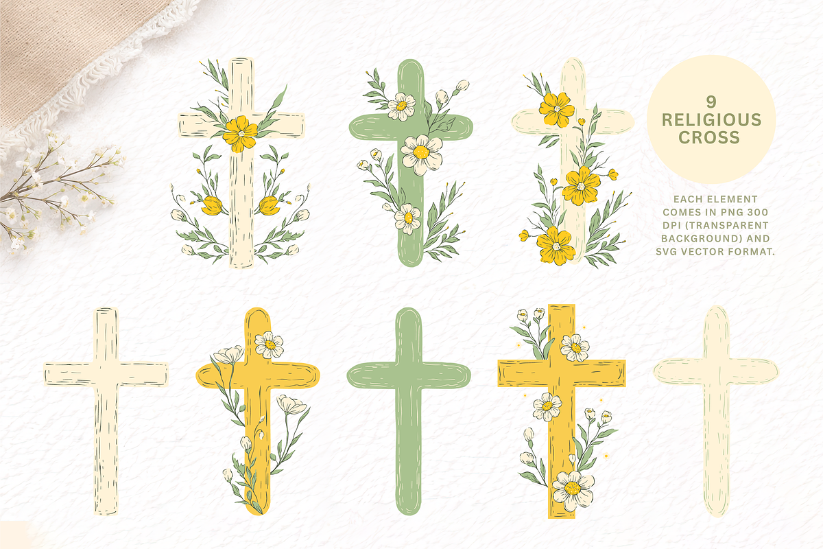 Easter Clipart & Pattern Bundle, an Object Graphic by Red Ink (Photo 3 of 8)