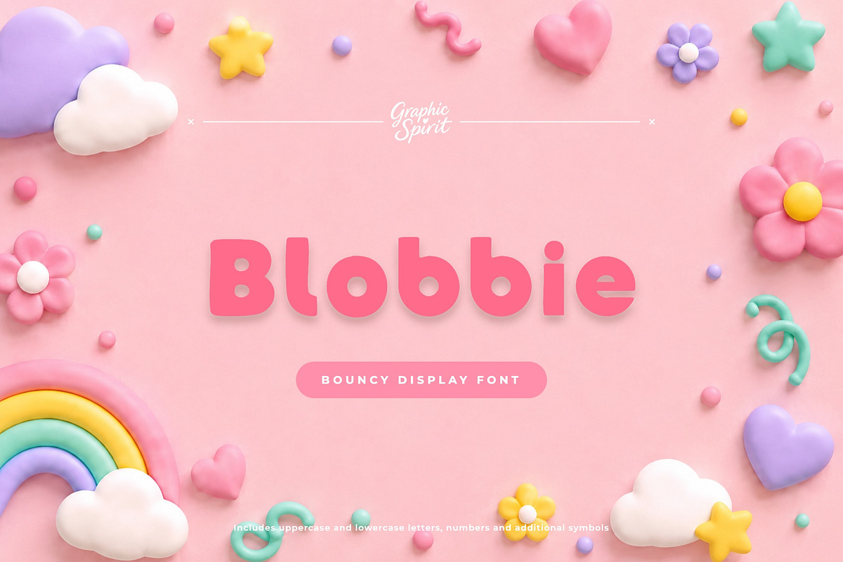Blobbie Font, a Sans Serif Font by Graphic Spirit (Photo 1 of 8)