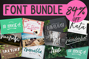 16 FONTS IN ONE - 84% DISCOUNT!!, a Font by Andrea De Oliveira (Thumbnail 1 of 34)