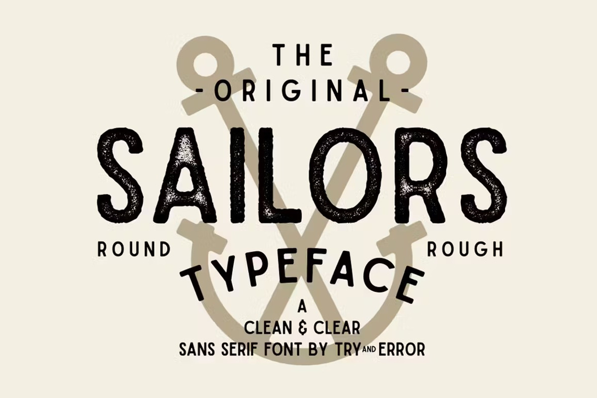 Sailors Font, a Sans Serif Font by vincentillustrator (Photo 3 of 7)