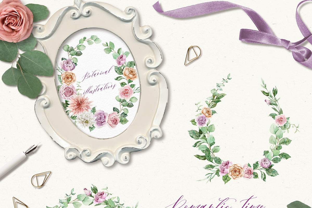 ROMANTIC TIME watercolor collection, an Illustration by long summer (Photo 6 of 10)