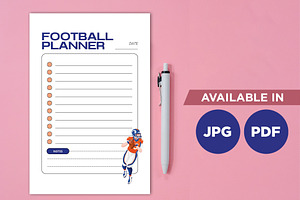 Football Planner Template