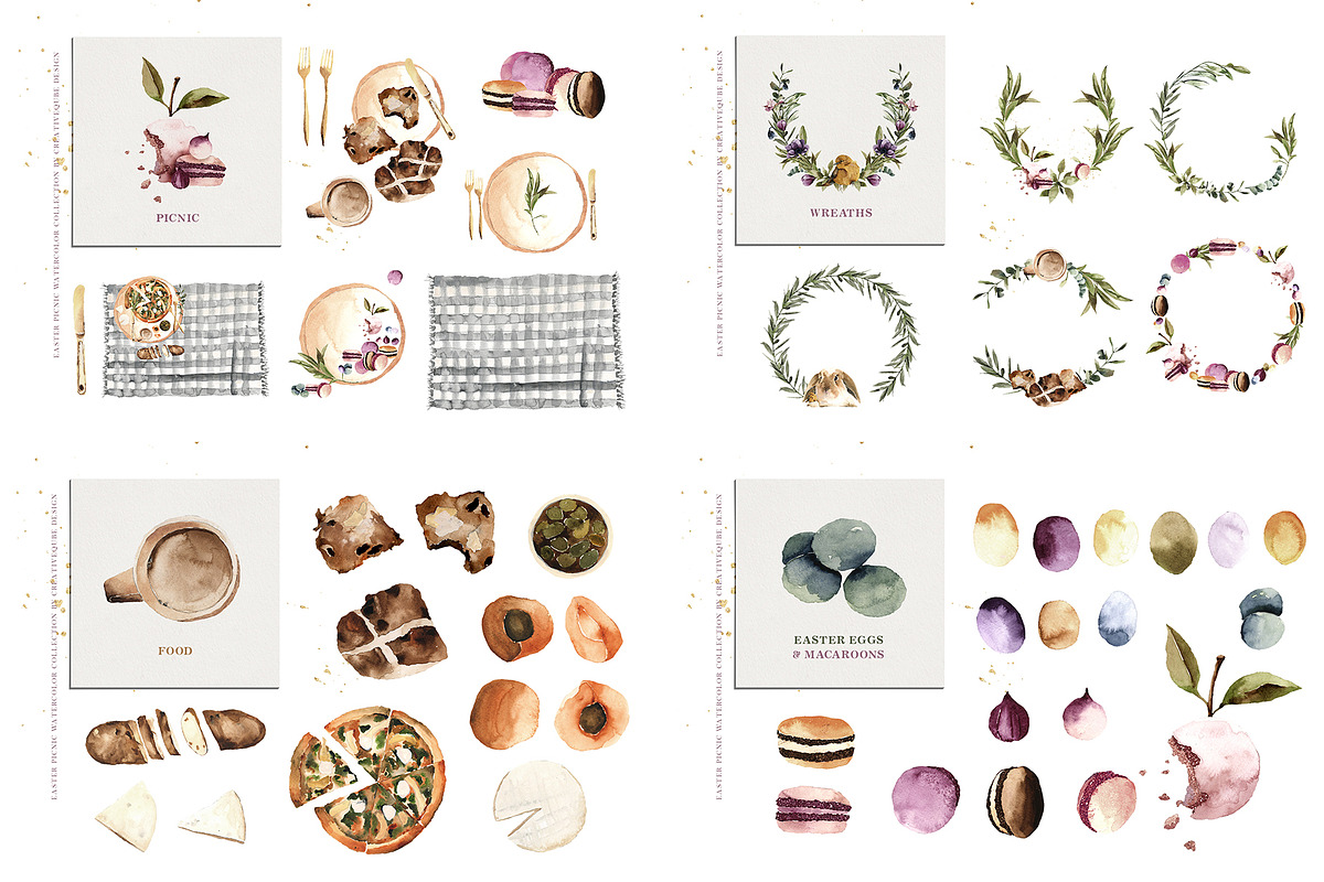 The Amazing Watercolor Bundle, an Object Illustration by Creativeqube Design (Photo 64 of 75)