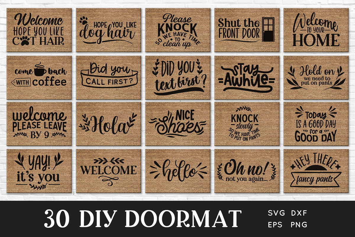 30 DIY Doormat svg Bundle, an Object Graphic by Peachycottoncandy (Photo 2 of 5)