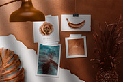 Copper Realistic Moodboard Mockups, a Product Mockup by AndrewPixel (Thumbnail 3 of 9)