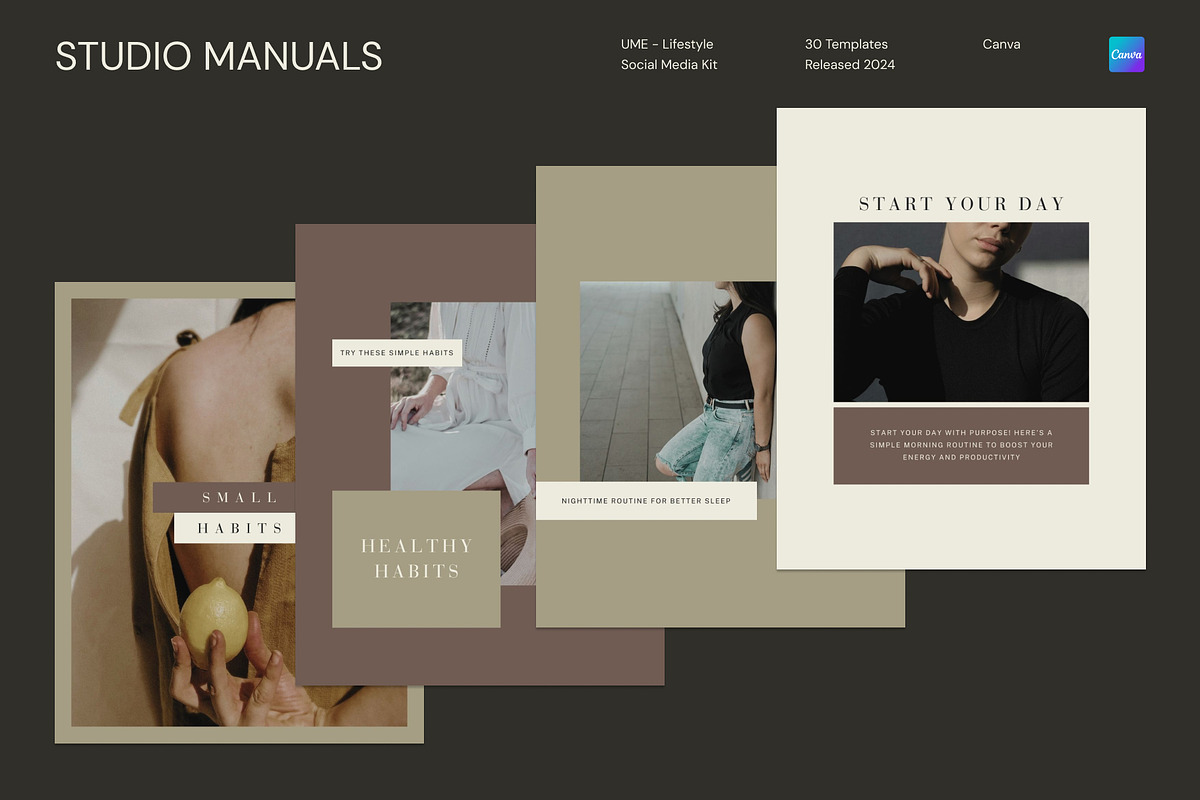 UME – Lifestyle Social Media Kit, a Social Media Template by Studio Manuals (Photo 2 of 8)