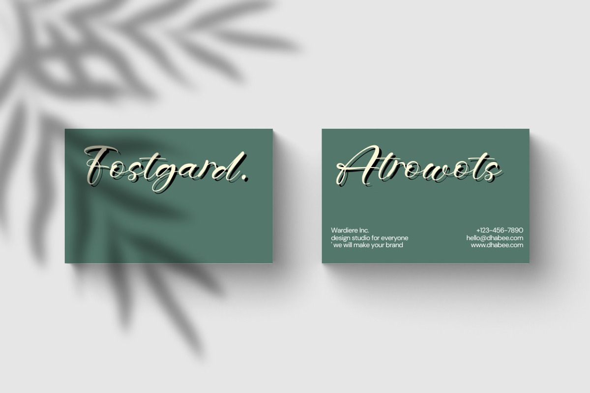 Fostgard - Casual Script Font, a Script Font by Dhabee (Photo 3 of 15)