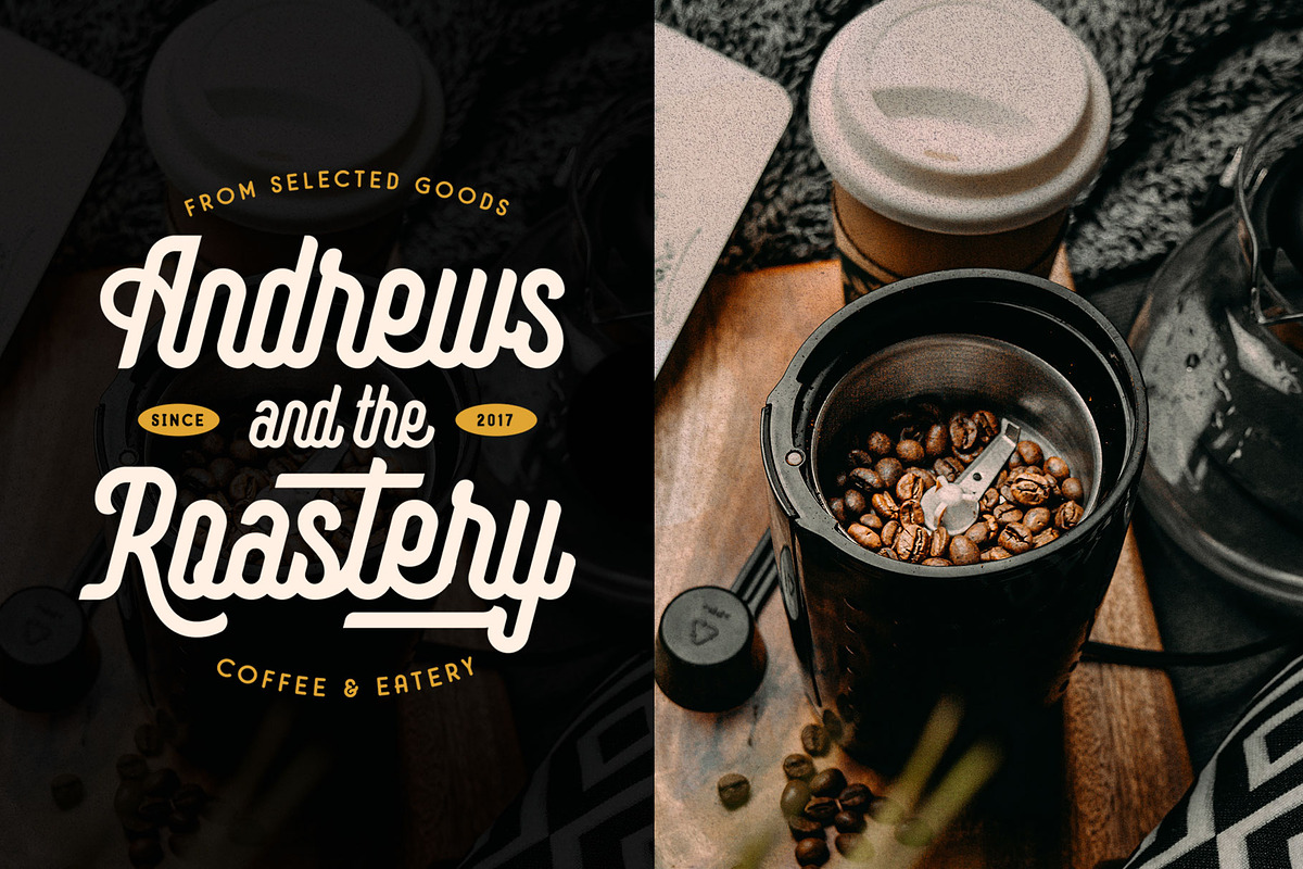 Montagna - Elegant Monoline, a Script Font by Arterfak Project (Photo 7 of 13)
