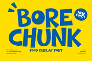 Bore Chunk - Food Font, a Handwritten Font by Ideal Eksis (Thumbnail 1 of 10)