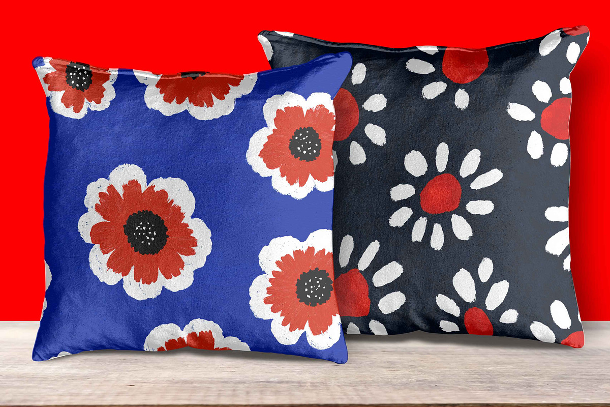 Red,White and Blue Playful Abstracts, a Pattern Graphic by Pattern Whimsy (Photo 7 of 7)