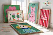 Happy Wall Vibrant Nursery Art Print, a Background Graphic by Essentially Nomadic (Thumbnail 5 of 10)