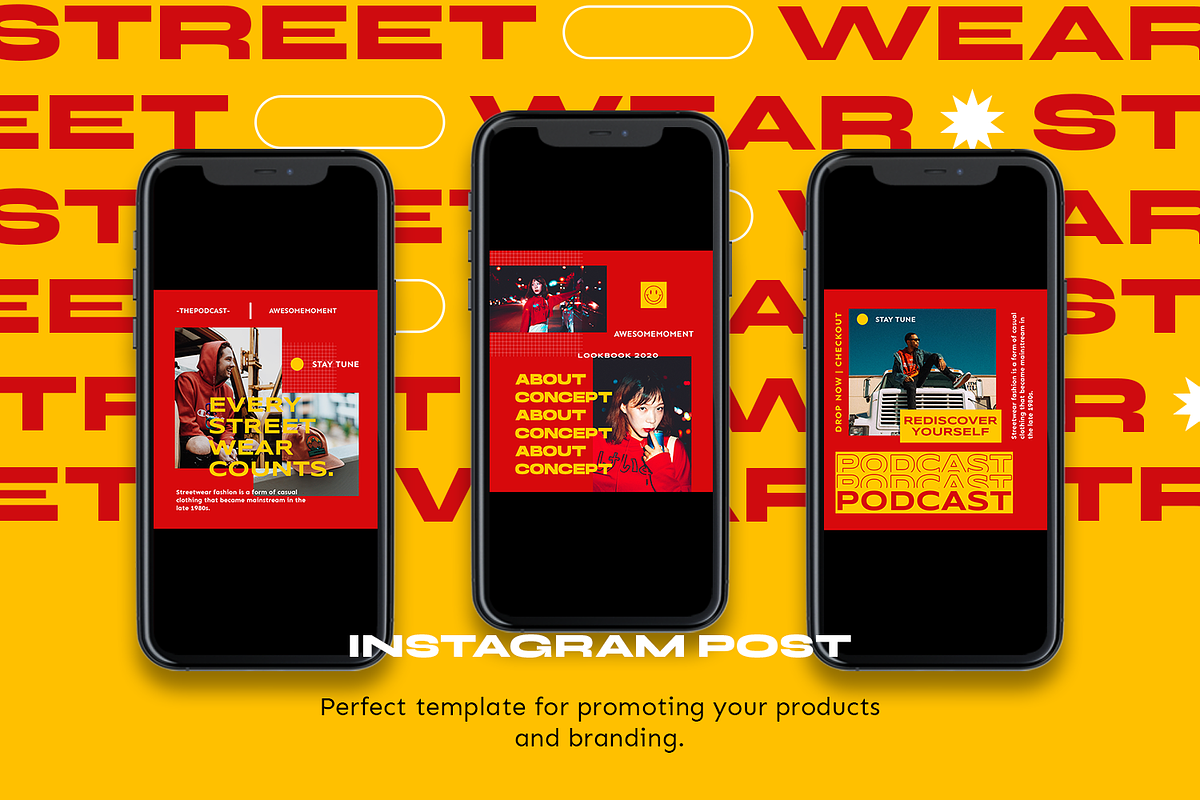 Hurrimen Instagram Template, a Social Media Template by Creatchees.std (Photo 2 of 5)