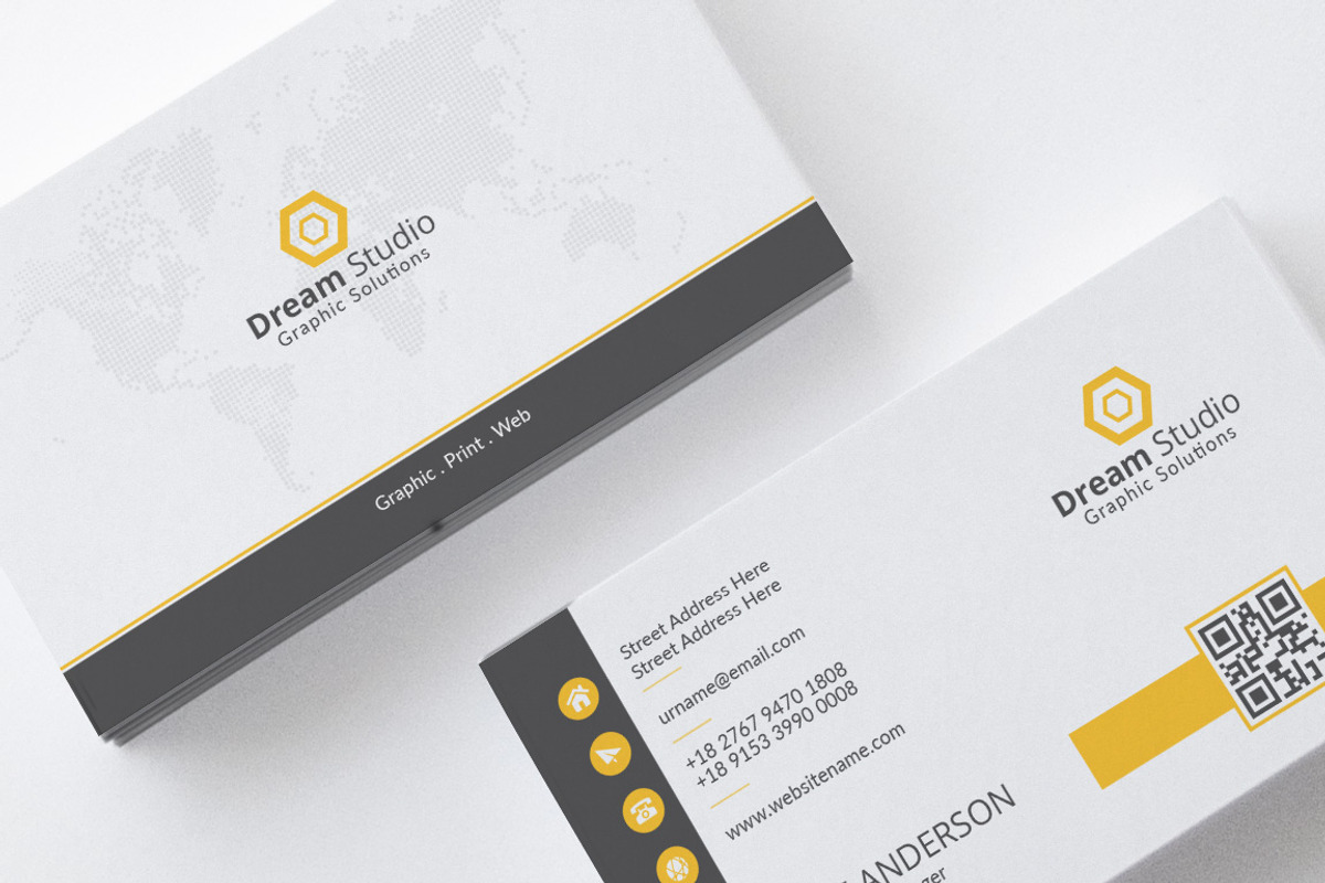 Creative Modern Business Card, a Business Card Template by DreamStudio-eg (Photo 2 of 5)