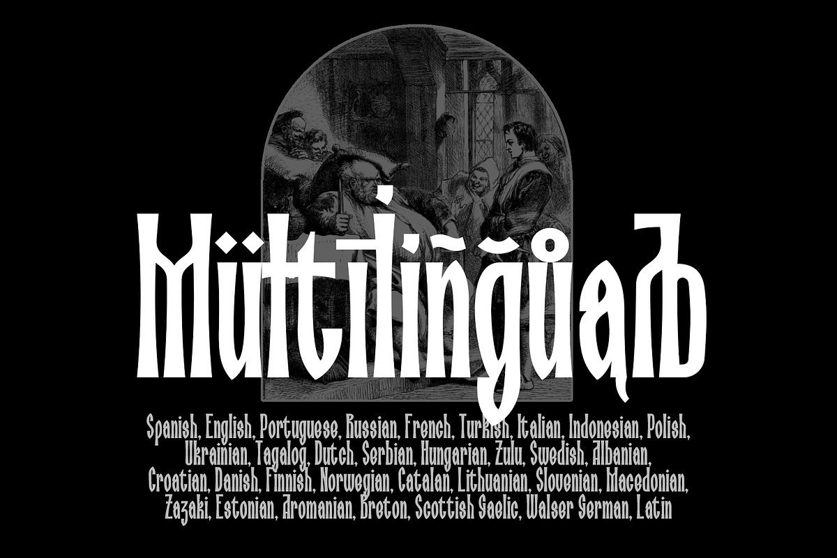 Porosya, a Blackletter Font by NREY (Photo 6 of 9)