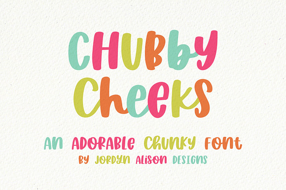 Chubby Cheeks Sans Serif Font