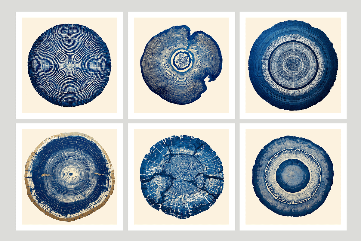 Natt Collection · Organic Tree Rings, a Texture Illustration by milatovar (Photo 3 of 19)