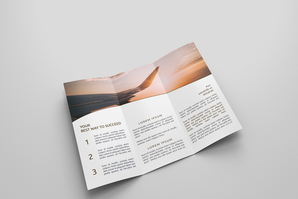 Travel Tri-fold Brochures, a Brochure Template by UNIK Agency (Photo 5 of 13)