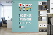 OFFICE Wall Mockup Bundle, a Print Template by Yuri-U (Thumbnail 4 of 15)
