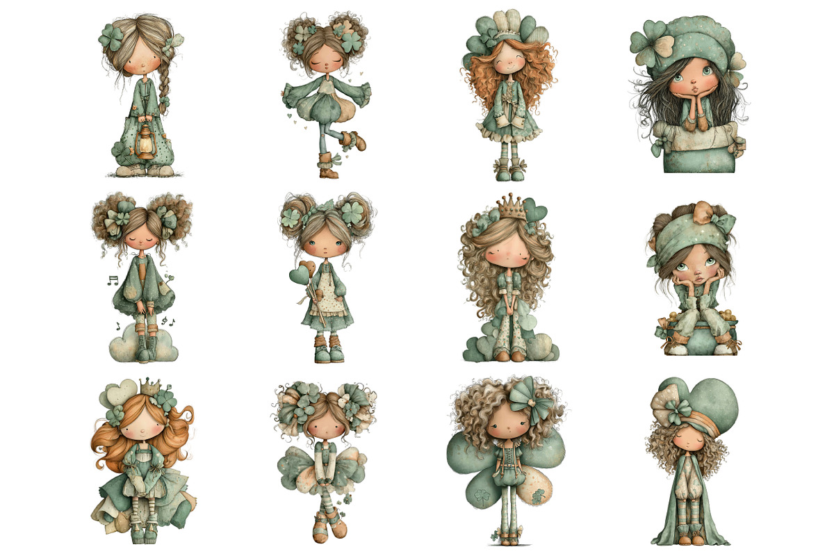 Whimsical St Patrick's Day Girl, a Graphic by CitraGraphics (Photo 4 of 5)