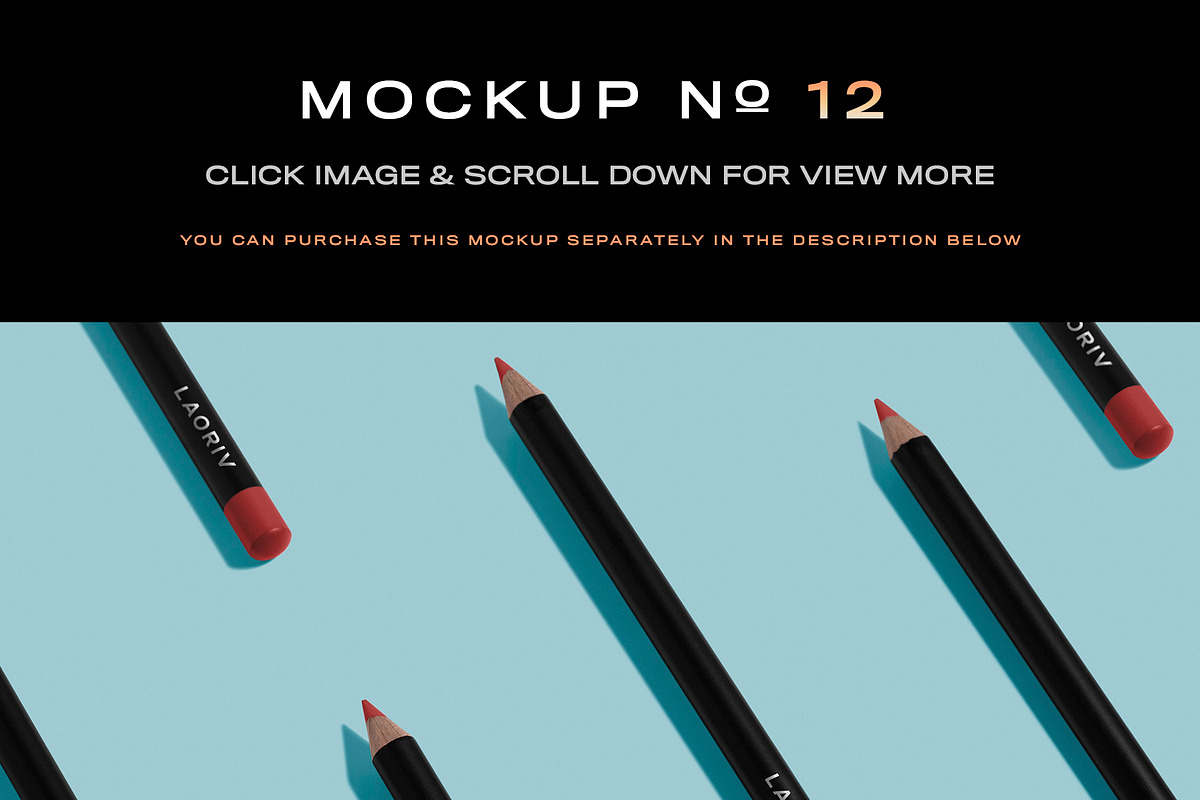 30 Cosmetic Beauty Makeup Mockups, a Pens & Pencil Mockup by Asylab (Photo 17 of 36)