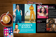 Magazine Template, a Magazine Template by Red Cactus Creative (Thumbnail 8 of 20)