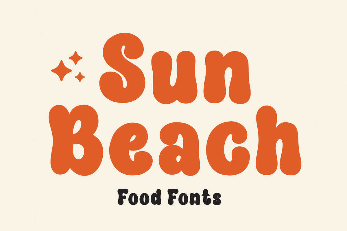 SunBeach - Food Font, a Handwritten Font by Mozatype (Photo 1 of 10)