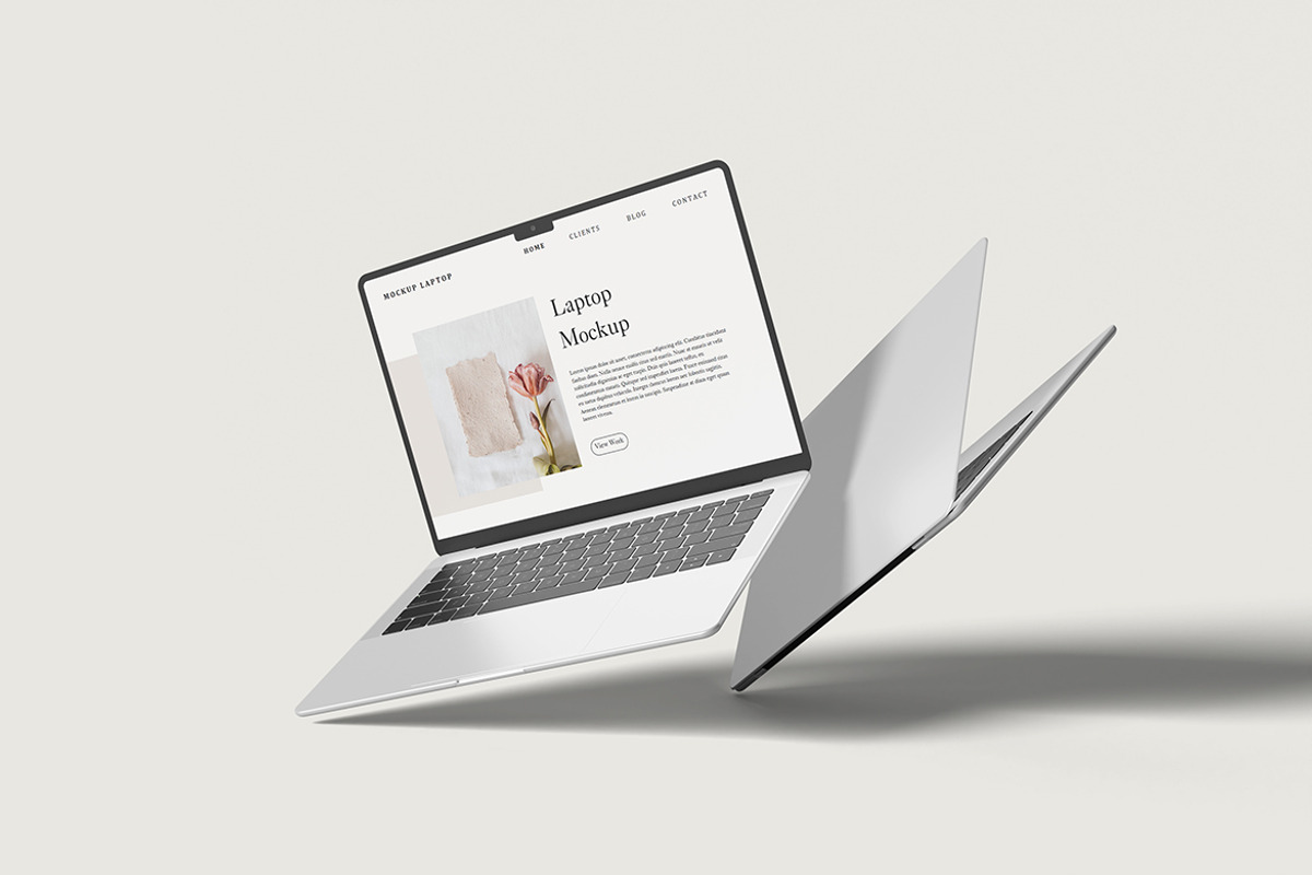 Minimalist Laptop Screen Mockup, a Mockup by My Code Std (Photo 5 of 6)