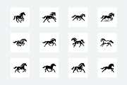 60 Horse Silhouette Logo Bundle, a Branding & Logo Template by Vectorium Studio (Thumbnail 8 of 11)