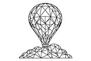 Hot Air Balloon Silhouette Bundle, an Object Illustration by Gaye Art (Thumbnail 16 of 31)