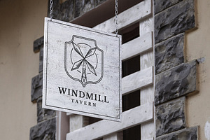 Windmill Tavern Logo Template