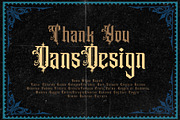 Santero Modern Blackletter Font, a Blackletter Font by dansdesign (Thumbnail 7 of 7)