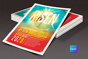 Risen Church Flyer Template | Canva, a Flyer Template by loswl (Thumbnail 1 of 5)