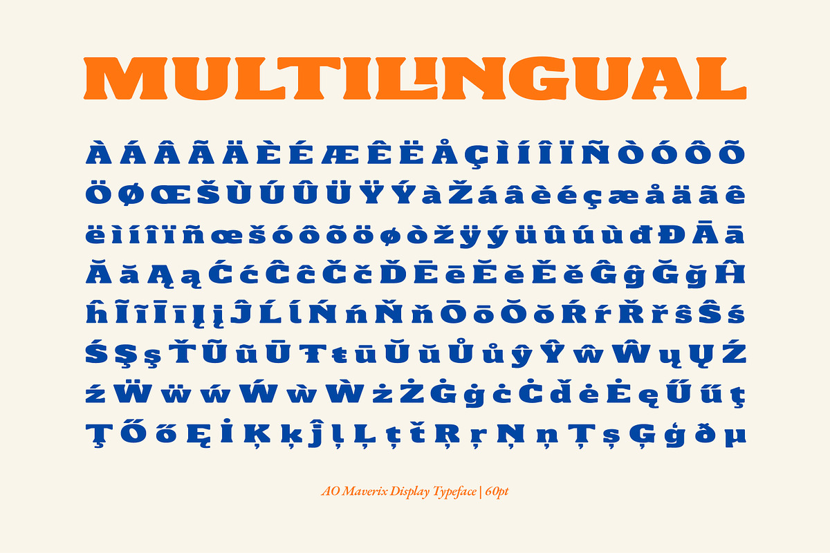 AO Maverix - Display Typeface, a Font by OwunStudio (Photo 7 of 15)