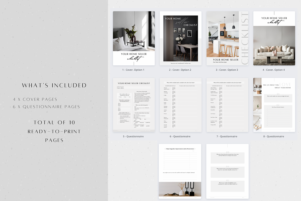 Real Estate Home Seller Checklist, a Marketing Template by ZoaniDesign (Photo 2 of 9)