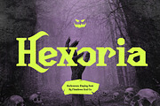 Hexoria - Halloween Display Font, a Serif Font by Flawless And Co (Thumbnail 1 of 10)