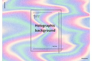 Holographic background with grunge texture