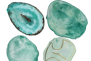 Hand Painted Watercolor Agates, an Illustration by Valeri Nick (Thumbnail 3 of 5)