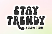 Stay Trendy | Boho Groovy Font