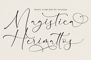 Magistica Herimattos Luxury Script, a Script Font by Storytype Studio (Thumbnail 1 of 15)