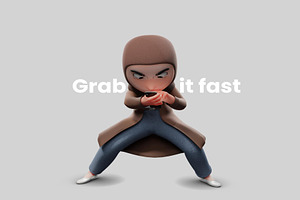 3D Hijab Illustration, a Person Illustration by Lumina_ui_ux202