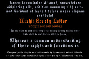 Kuchii Society Letter, a Blackletter Font by cromatixclassroom (Thumbnail 5 of 6)