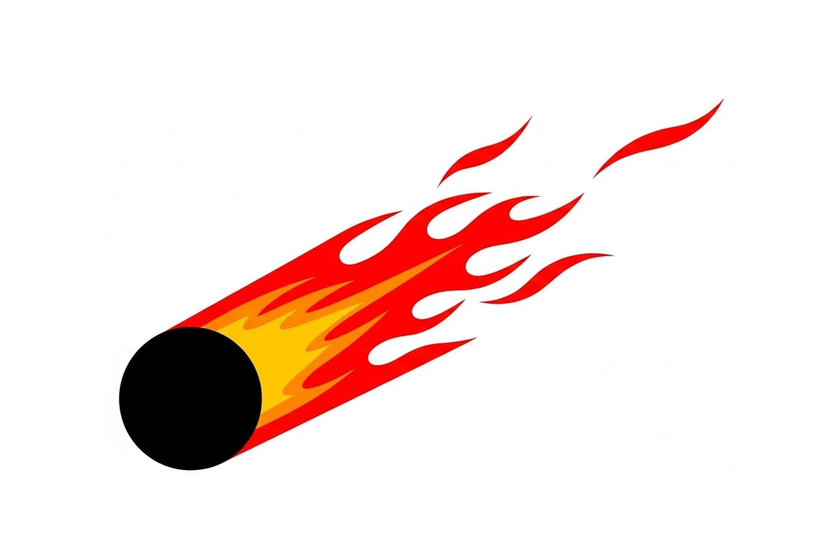 Fire Meteor Comet Silhouette Bundle, an Illustration by Designs_River (Photo 31 of 51)