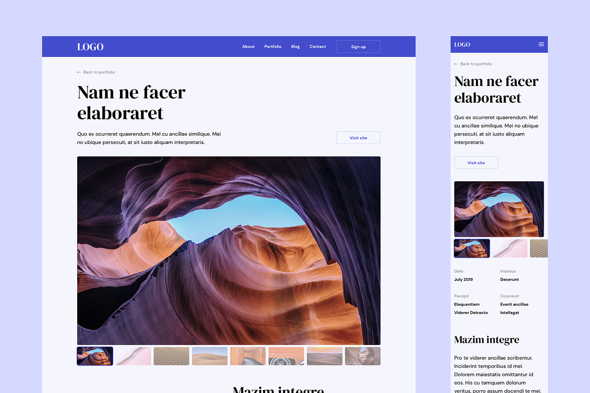 RETEM – Responsive Templates, a Landing Page Template by laaqiq (Photo 8 of 25)