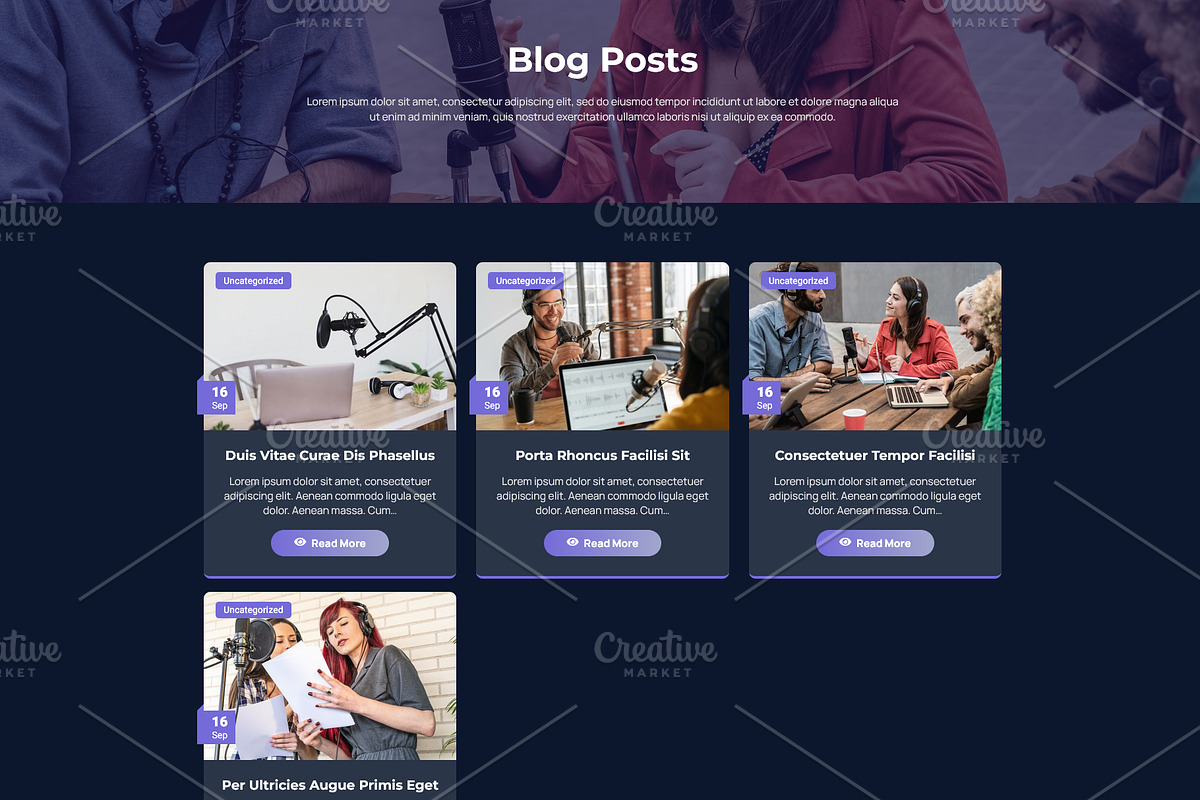 Podcast & Radio Station Template, a WordPress Template by HasnainDEV (Photo 4 of 5)