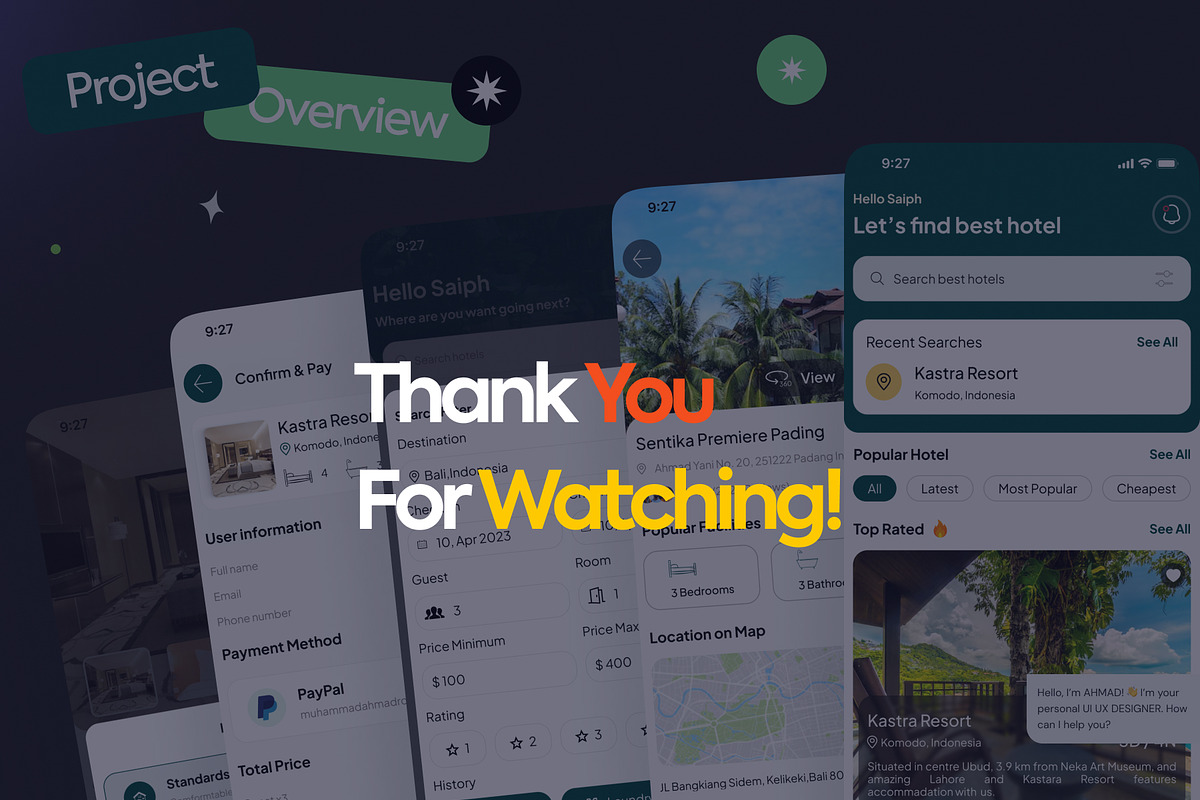 Hotel Booking Mobile App UI KIT, an UI Kit Template by Muhammad_Ahmad (Photo 6 of 6)