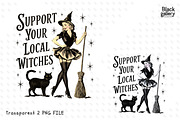 Vintage Halloween Witch PNG Bundle, a Graphic by Clipart Bloom (Thumbnail 7 of 15)